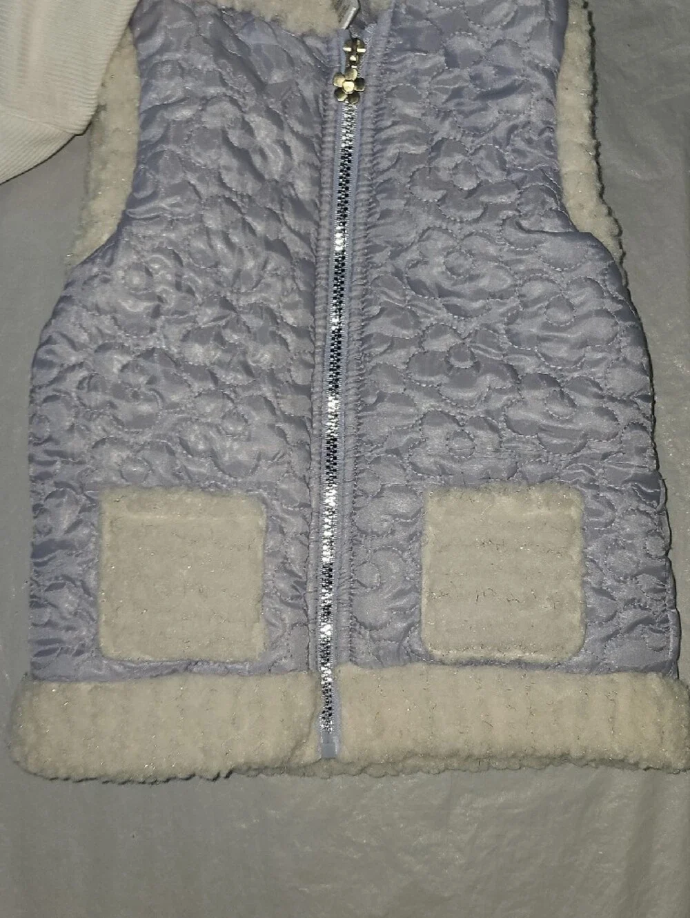 Little Lass Girls Size 5 Three Piece Set Hooded Vest, L/S Tee, Pull On Pant New - Picture 4 of 15